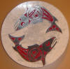 Roy ceramic salmon plate 